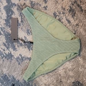 Light green, normal coverage Bathing suit bottom